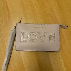 Michael Kors Love Clutch NWOT